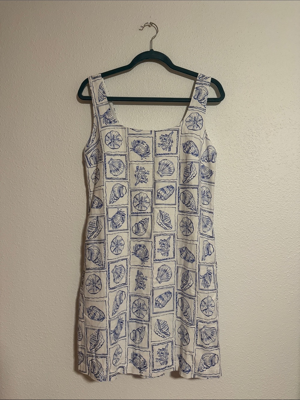 J.Crew Linen-Blend Squareneck Shift Dress - Picture 2 of 6